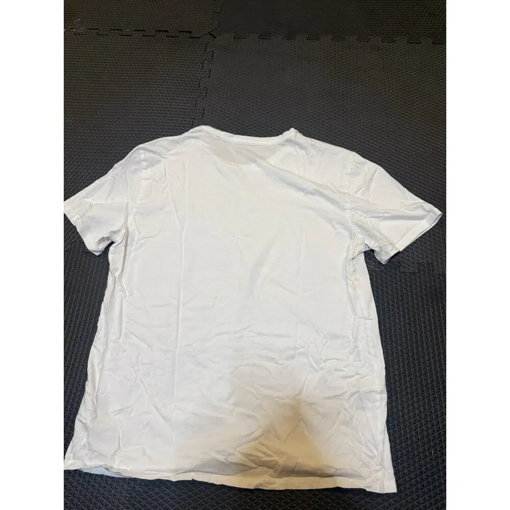 Guess Los Angeles Crew Neck Logo 100% Cotton T-Shirt Mens Medium White - Picture 5 of 5